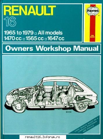 haynes owners workshop manual in engleza r16 in carti si reviste